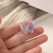 Load image into Gallery viewer, Colorful Acrylic Butterfly Hairpins Girl Hair Clips Barrettes Women Sweet Hair Ornament Rainbow Headwear Fashion Hair Accessories