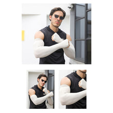 Load image into Gallery viewer, 1 Pair Ice Silk Sports Arm Sleeves Cycling Sun UV Protection Outdoor Travel Running Gym Fitness Cool Summer Arm Sleeves for Man