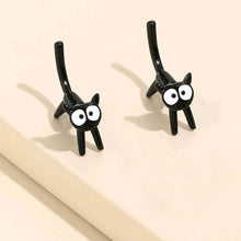 Load image into Gallery viewer, New Funny Small Black Cat Earring for Women Girl Fashion Cute Animal Kitten Earrings Fashion Party Festival Piercing Jewelry