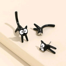 Load image into Gallery viewer, New Funny Small Black Cat Earring for Women Girl Fashion Cute Animal Kitten Earrings Fashion Party Festival Piercing Jewelry