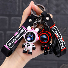 Load image into Gallery viewer, Lovely Cartoon Bear Explore Future Car Key Chain Pendant Bag Pendant Keychain Delicate Simple Key Chain for Girls Couple Gifts