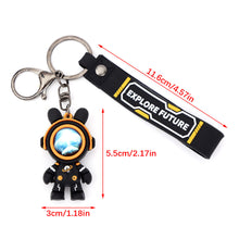 Load image into Gallery viewer, Lovely Cartoon Bear Explore Future Car Key Chain Pendant Bag Pendant Keychain Delicate Simple Key Chain for Girls Couple Gifts