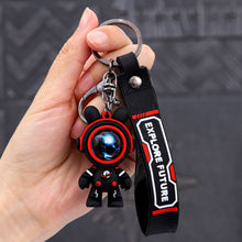 Load image into Gallery viewer, Lovely Cartoon Bear Explore Future Car Key Chain Pendant Bag Pendant Keychain Delicate Simple Key Chain for Girls Couple Gifts
