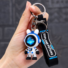 Load image into Gallery viewer, Lovely Cartoon Bear Explore Future Car Key Chain Pendant Bag Pendant Keychain Delicate Simple Key Chain for Girls Couple Gifts