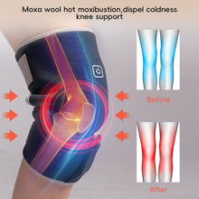 Load image into Gallery viewer, Electric Knee Heating Pad USB Thermal Therapy Heated Knee Brace Support for Arthritis Joint Pain Relief Old Cold Leg Knee Warmer