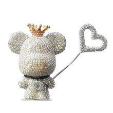Load image into Gallery viewer, Cute Car Interior Decoration Rhinestone Bear Car Dashboard Doll Balloon Ornament Decoration for Room Decoration Desk Gift
