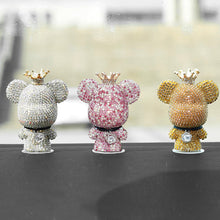 Load image into Gallery viewer, Cute Car Interior Decoration Rhinestone Bear Car Dashboard Doll Balloon Ornament Decoration for Room Decoration Desk Gift