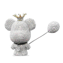 Load image into Gallery viewer, Cute Car Interior Decoration Rhinestone Bear Car Dashboard Doll Balloon Ornament Decoration for Room Decoration Desk Gift