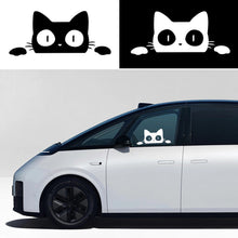 Load image into Gallery viewer, Universal Surprise Cat Peeking Car Stickers Decal Vinyl Black/White Funny Cat Car Styling Decoration Accessories