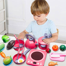 Load image into Gallery viewer, 20/51/61Pcs Kids Play Kitchen Set Pretend Play Cooking Toys Set Toys Playset For Toddlers Toy Pots And Pans For Kids Kitchen