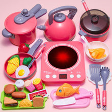 Load image into Gallery viewer, 20/51/61Pcs Kids Play Kitchen Set Pretend Play Cooking Toys Set Toys Playset For Toddlers Toy Pots And Pans For Kids Kitchen