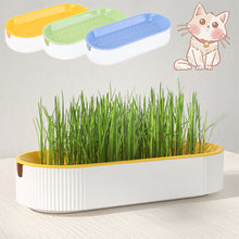 Load image into Gallery viewer, Pet Cat Grass Potted Hydroponic Plant Seedling Tray Growing Pot Reusable Garden Catnip Digestion Cleaning Stomach Grass Grow Box