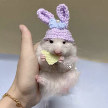 Load image into Gallery viewer, Pet Hamster Budgerigar Cockatiel Peony Parrot Bird Hat Wool Crochet Knitted Parrot Hat Small Animals Mini Hat Birds Toys