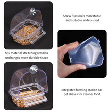 Load image into Gallery viewer, Bird Cage Feeder Parrot Birds Water Hanging Bowl Parakeet Feeder Box Pet Cage Plastic Food Container Bird Supplies