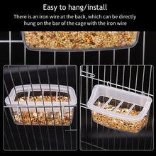 Load image into Gallery viewer, Bird Feeders Automatic Parrot Feeder Drinker Seed Food Container Cage Accessories For Small Medium Parakeets