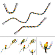 Load image into Gallery viewer, Parrot Bird Standing Toys Cotton Rope Colorful Toy Chew Perches for Bird Cage Standing Woven Rope Bird Accessories Parrot Toys