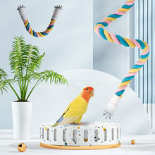 Load image into Gallery viewer, Parrot Bird Standing Toys Cotton Rope Colorful Toy Chew Perches for Bird Cage Standing Woven Rope Bird Accessories Parrot Toys