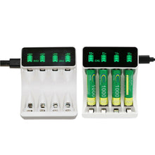 Load image into Gallery viewer, 1PC AA/AAA Battery USB Smart Charger 1.2V Battery Efficient Charger With LCD Display