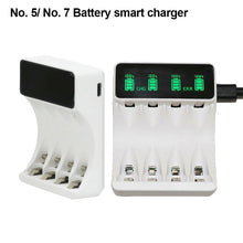 Load image into Gallery viewer, 1PC AA/AAA Battery USB Smart Charger 1.2V Battery Efficient Charger With LCD Display