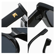 Load image into Gallery viewer, 1PC Stylish Retro Square Framed Sunglasses UV400 Ultraviolet-Proof Protection Sunglasses With Rice Nail Decoration Outdoor Cycling Travel Glasses
