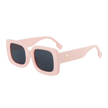 Load image into Gallery viewer, 1PC Stylish Retro Square Framed Sunglasses UV400 Ultraviolet-Proof Protection Sunglasses With Rice Nail Decoration Outdoor Cycling Travel Glasses