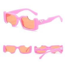 Load image into Gallery viewer, 1PC Personality Fashion Notch Broken Sense Sunglasses UV400 Outdoor Street Shooting Runway Sunblock Sunglasses