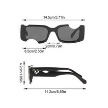 Load image into Gallery viewer, 1PC Personality Fashion Notch Broken Sense Sunglasses UV400 Outdoor Street Shooting Runway Sunblock Sunglasses