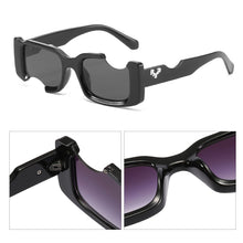 Load image into Gallery viewer, 1PC Personality Fashion Notch Broken Sense Sunglasses UV400 Outdoor Street Shooting Runway Sunblock Sunglasses