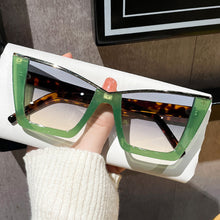 Load image into Gallery viewer, 1Pcs Square Sunglasses Woman Black Cat Eye Designer UV400 Sun Glasses Female Travel Driver Gradient Fashion