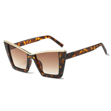 Load image into Gallery viewer, 1Pcs Square Sunglasses Woman Black Cat Eye Designer UV400 Sun Glasses Female Travel Driver Gradient Fashion