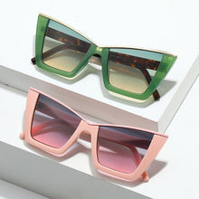 Load image into Gallery viewer, 1Pcs Square Sunglasses Woman Black Cat Eye Designer UV400 Sun Glasses Female Travel Driver Gradient Fashion