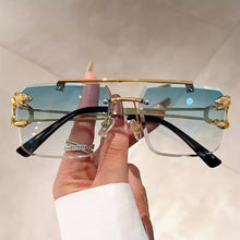 Load image into Gallery viewer, 1Pcs Vintage Rimless Sunglasses for Men Steampunk Sunglasses Retro Women Punk Fashion Glasses Retro Shades
