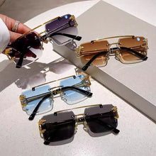 Load image into Gallery viewer, 1Pcs Vintage Rimless Sunglasses for Men Steampunk Sunglasses Retro Women Punk Fashion Glasses Retro Shades