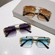 Load image into Gallery viewer, 1Pcs Vintage Rimless Sunglasses for Men Steampunk Sunglasses Retro Women Punk Fashion Glasses Retro Shades