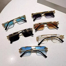 Load image into Gallery viewer, 1Pcs Vintage Rimless Sunglasses for Men Steampunk Sunglasses Retro Women Punk Fashion Glasses Retro Shades