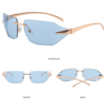 Load image into Gallery viewer, 1Pcs Fashion Rimless Sunglasses Men Women Populare Frameless Sun Glasses Male Female Classic Small Square Summer Traveling Shades