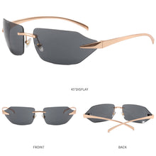 Load image into Gallery viewer, 1Pcs Fashion Rimless Sunglasses Men Women Populare Frameless Sun Glasses Male Female Classic Small Square Summer Traveling Shades
