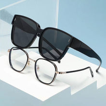 Load image into Gallery viewer, 1Pcs New Fashion Polarized Sunglasses Cover Over Myopia Prescription Glasses Portable Men Women Vintage Fishing Driving Eyewear