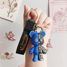 Load image into Gallery viewer, Lovely Cartoon Mechanical Bear Car Key Chain Pendant Bag Pendant Keychain Delicate Simple Key Chain for Girls Couple Gifts