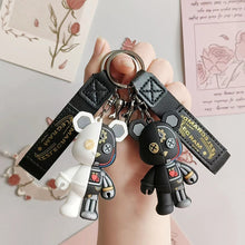 Load image into Gallery viewer, Lovely Cartoon Mechanical Bear Car Key Chain Pendant Bag Pendant Keychain Delicate Simple Key Chain for Girls Couple Gifts
