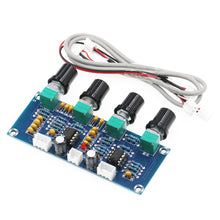 Load image into Gallery viewer, XH-A901 NE5532 DC12V-24V Tone Board preamp Pre-amp With Treble Bass Volume Adjustment Pre-amplifier Tone Controller Amplifier Board