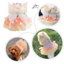 Load image into Gallery viewer, Cat Dog Princess Dress Clothes Rabbit Bunny Kitten Butterfly Costume Schnauzer Chihuahua Puppy Summer Sweet Mesh Dress
