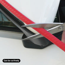 Load image into Gallery viewer, 4Pcs 41cm Carbon Fiber Car Bumper Door Edge Protection Rubber Auto Protector Guard Scratch Sticker White Black Trim Strips