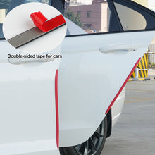 Load image into Gallery viewer, 4Pcs 41cm Carbon Fiber Car Bumper Door Edge Protection Rubber Auto Protector Guard Scratch Sticker White Black Trim Strips