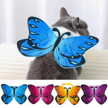 Load image into Gallery viewer, Cat Dog Colorful Butterfly Cosplay Costume Wings Halloween Pet Cloth Wing Costume Soft Comfortable Festival Clothes for Cat