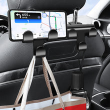 Load image into Gallery viewer, Multifunctional Car Interior Seat Back Hook Double Head Phone Hanger Headrest Hanging Bag Storage Hanger Accessories