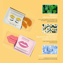 Load image into Gallery viewer, 1pc/20pcs 24K Gold Eye Mask Collagen Gold Eye Mask Anti Dark Circles Wrinkle Eye Care and Collagen Moisturing Nourishing Lip Mask