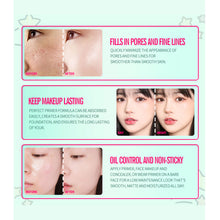 Load image into Gallery viewer, Makeup Base Face Primer Invisible Pore Light Oil-Free skin pore cover smooth corrector Concealer Primer Oil Control Cosmetic