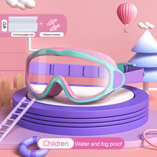 Load image into Gallery viewer, Children's Large Frame HD Swimming Glasses Professional Waterproof And Anti-Fog Diving Goggles Swimming Equipment For 2-16 Years Old