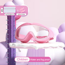 Load image into Gallery viewer, Children's Large Frame HD Swimming Glasses Professional Waterproof And Anti-Fog Diving Goggles Swimming Equipment For 2-16 Years Old